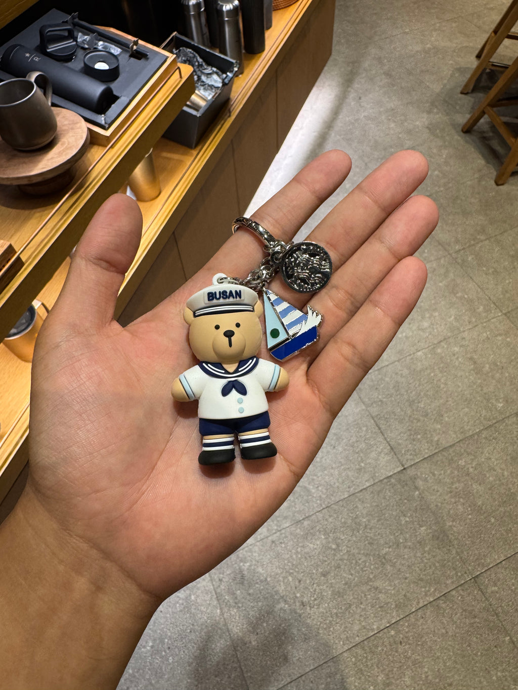 Starbucks Annyeong Busan Bearista Keychain