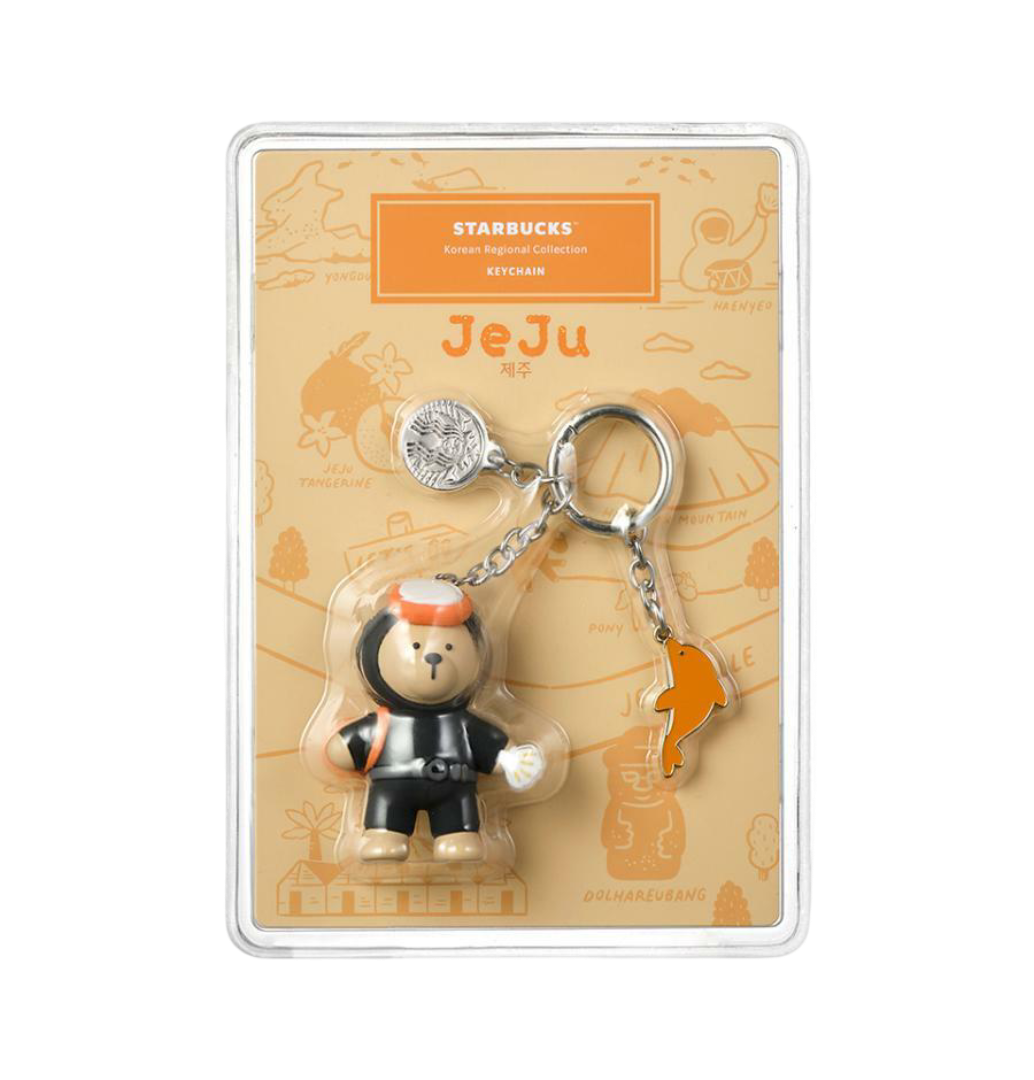 Starbucks Annyeong Jeju Bearista Keychain
