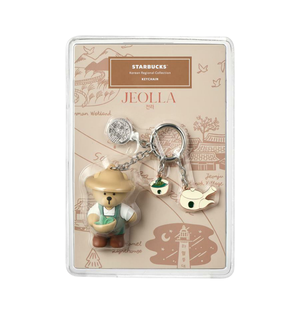 Starbucks Annyeong Jeolla Bearista Keychain