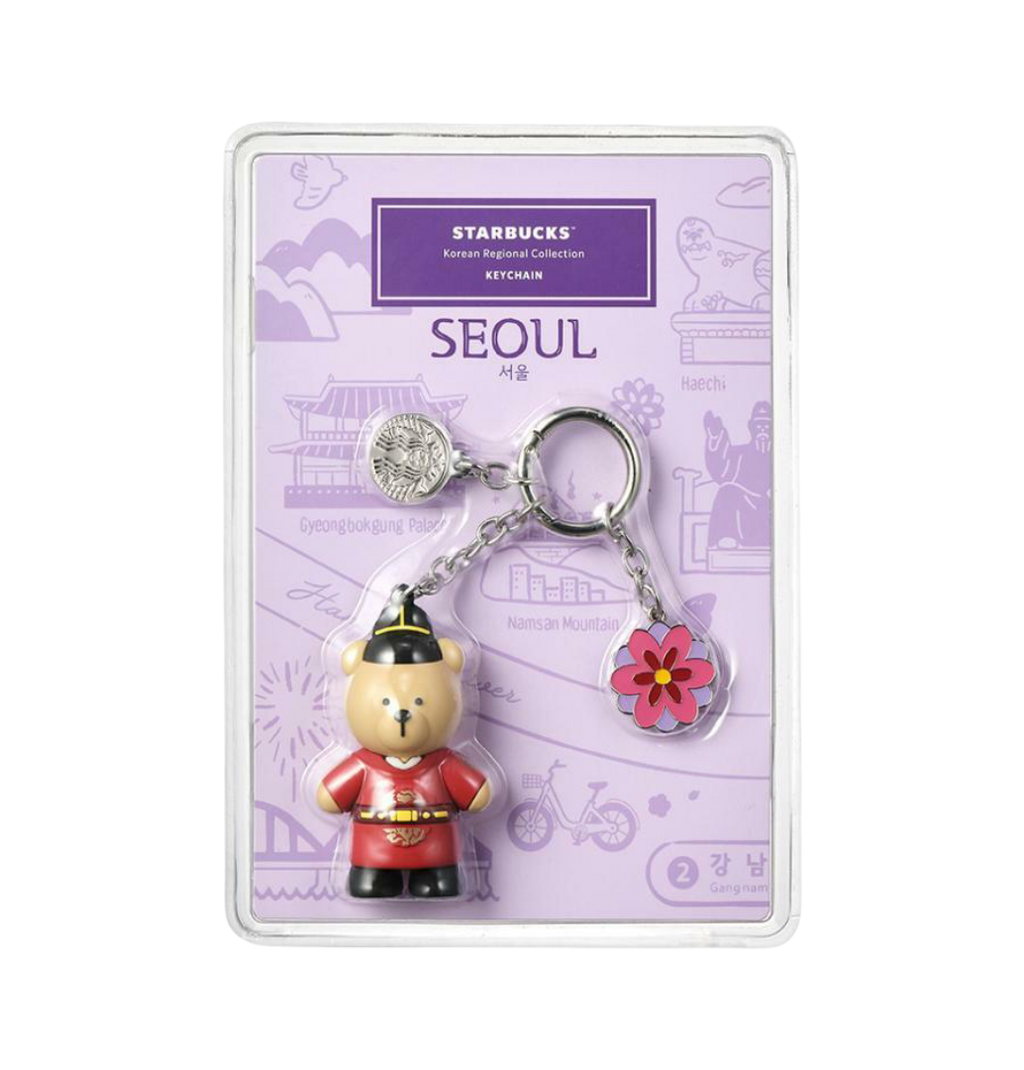 Starbucks Annyeong Seoul Bearista Keychain
