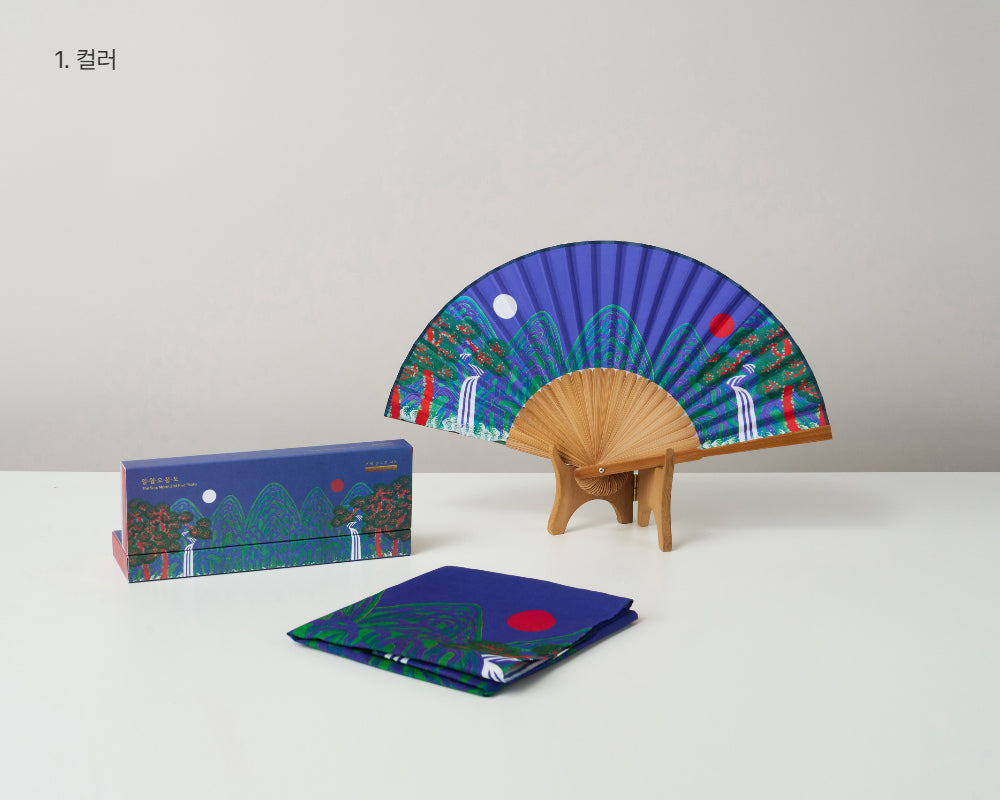 Ilwol Obongdo Fan & Handkerchief Set