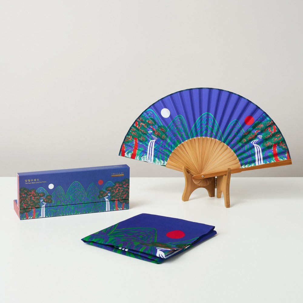 Ilwol Obongdo Fan & Handkerchief Set